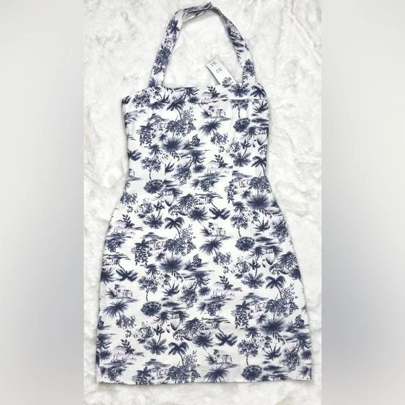 Abercrombie & Fitch | Dresses | Nwt Af Halter Linenblend Mini Dress |  Poshmark